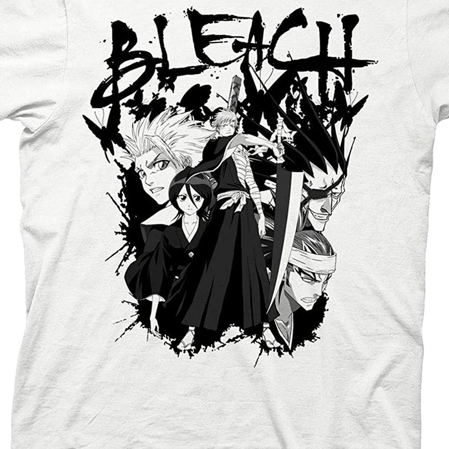 Mens Bleach Manga Anime T-Shirt - Bleach Ichigo Kurosaki Mens Fashion Shirt - Bleach Tee