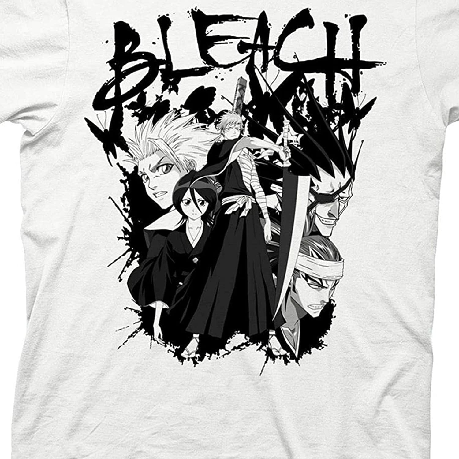 Mens Bleach Manga Anime T-Shirt - Bleach Ichigo Kurosaki Mens Fashion Shirt - Bleach Tee