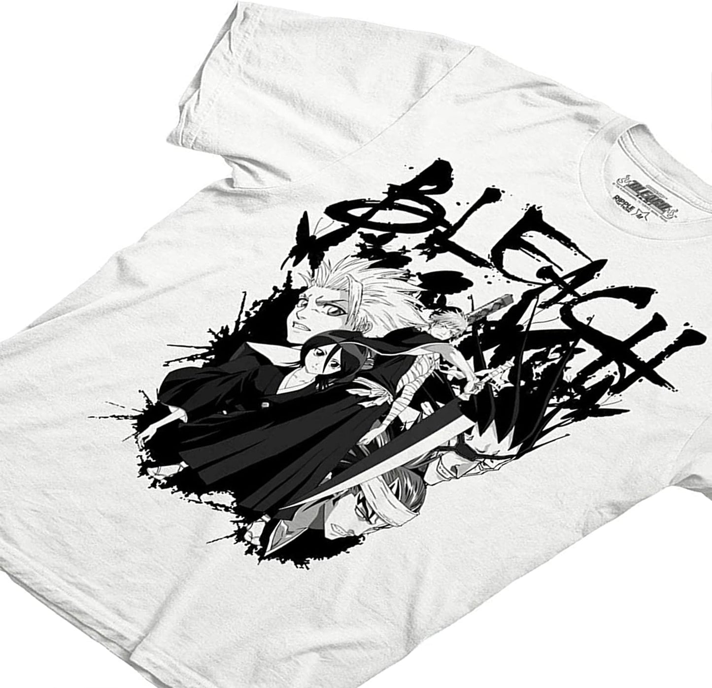 Mens Bleach Manga Anime T-Shirt - Bleach Ichigo Kurosaki Mens Fashion Shirt - Bleach Tee
