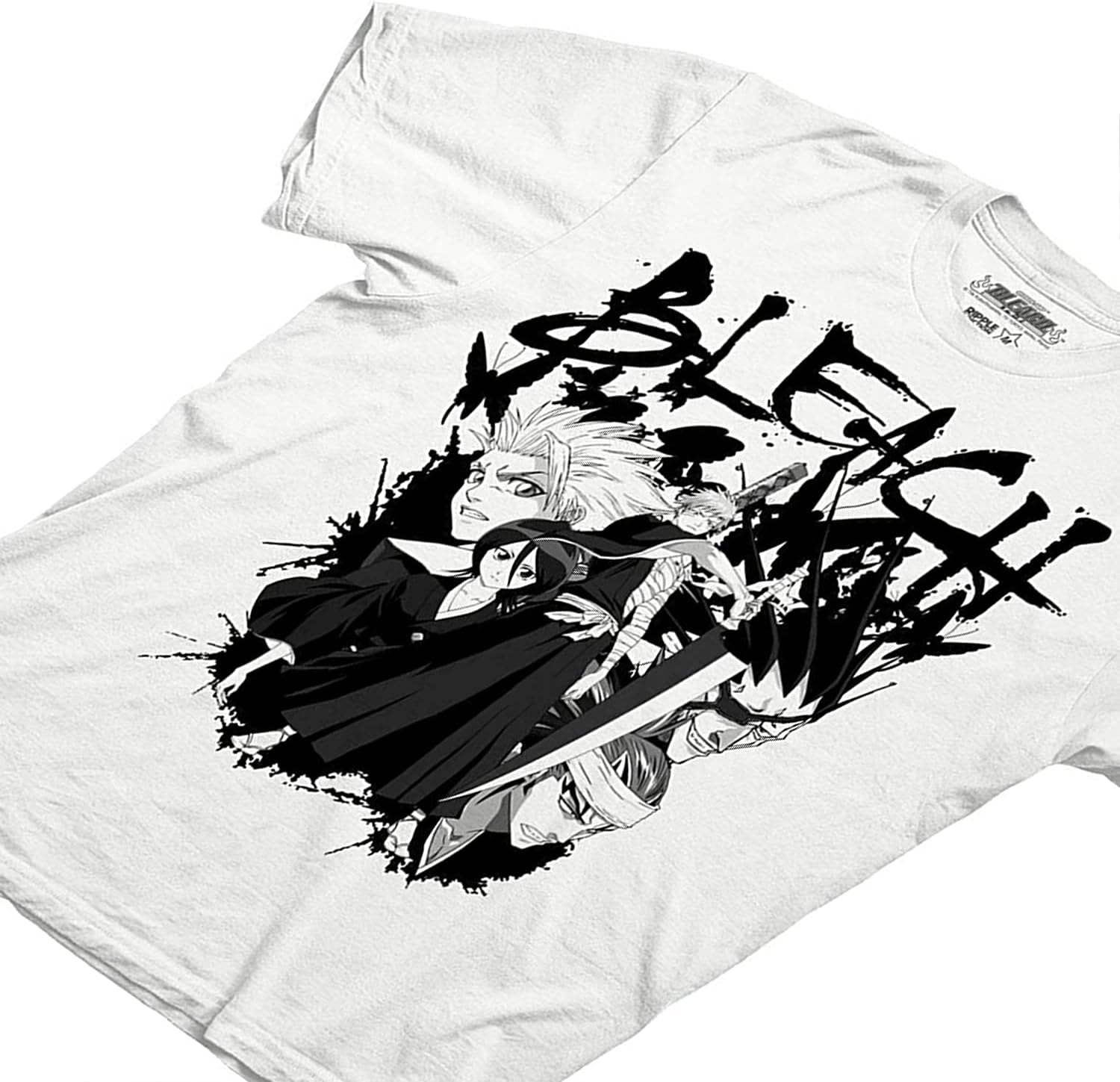 Mens Bleach Manga Anime T-Shirt - Bleach Ichigo Kurosaki Mens Fashion Shirt - Bleach Tee