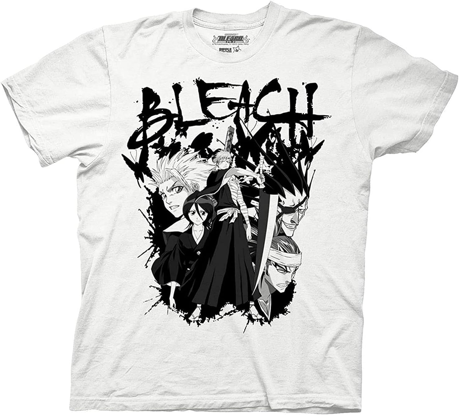 Mens Bleach Manga Anime T-Shirt - Bleach Ichigo Kurosaki Mens Fashion Shirt - Bleach Tee