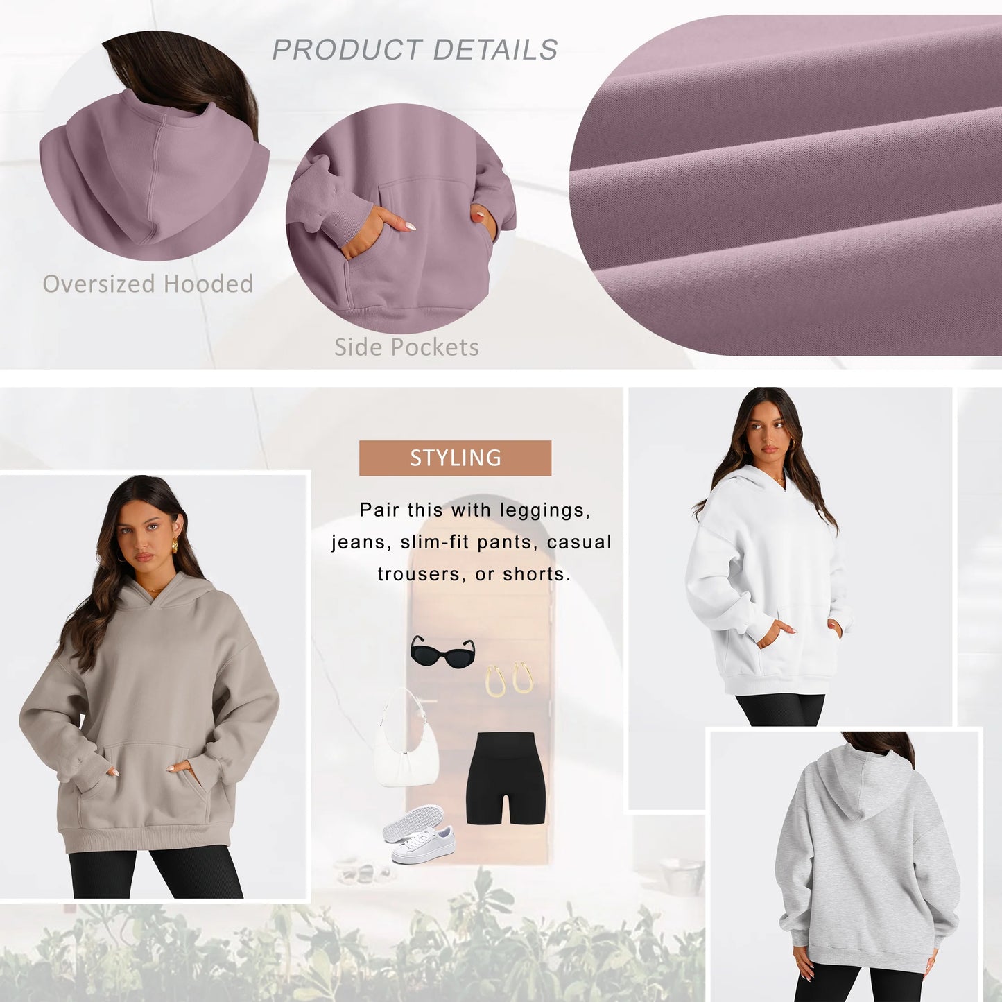 Oversized Hoodies for Women Fall Fashion Sweatshirts Pullover Womens Clothes with Pocket