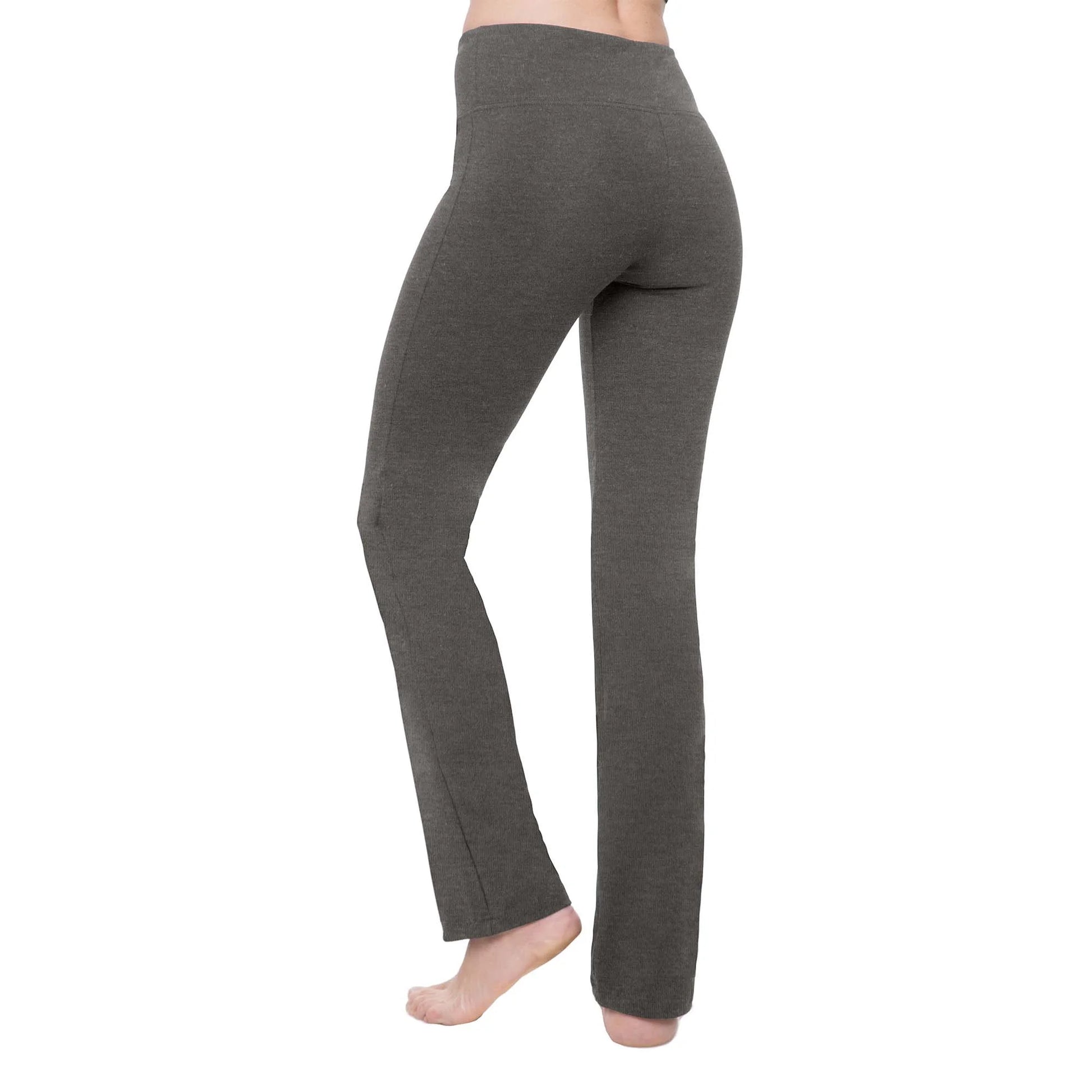 Straight Leg Yoga Pants for Women - High Waisted Workout Leggings