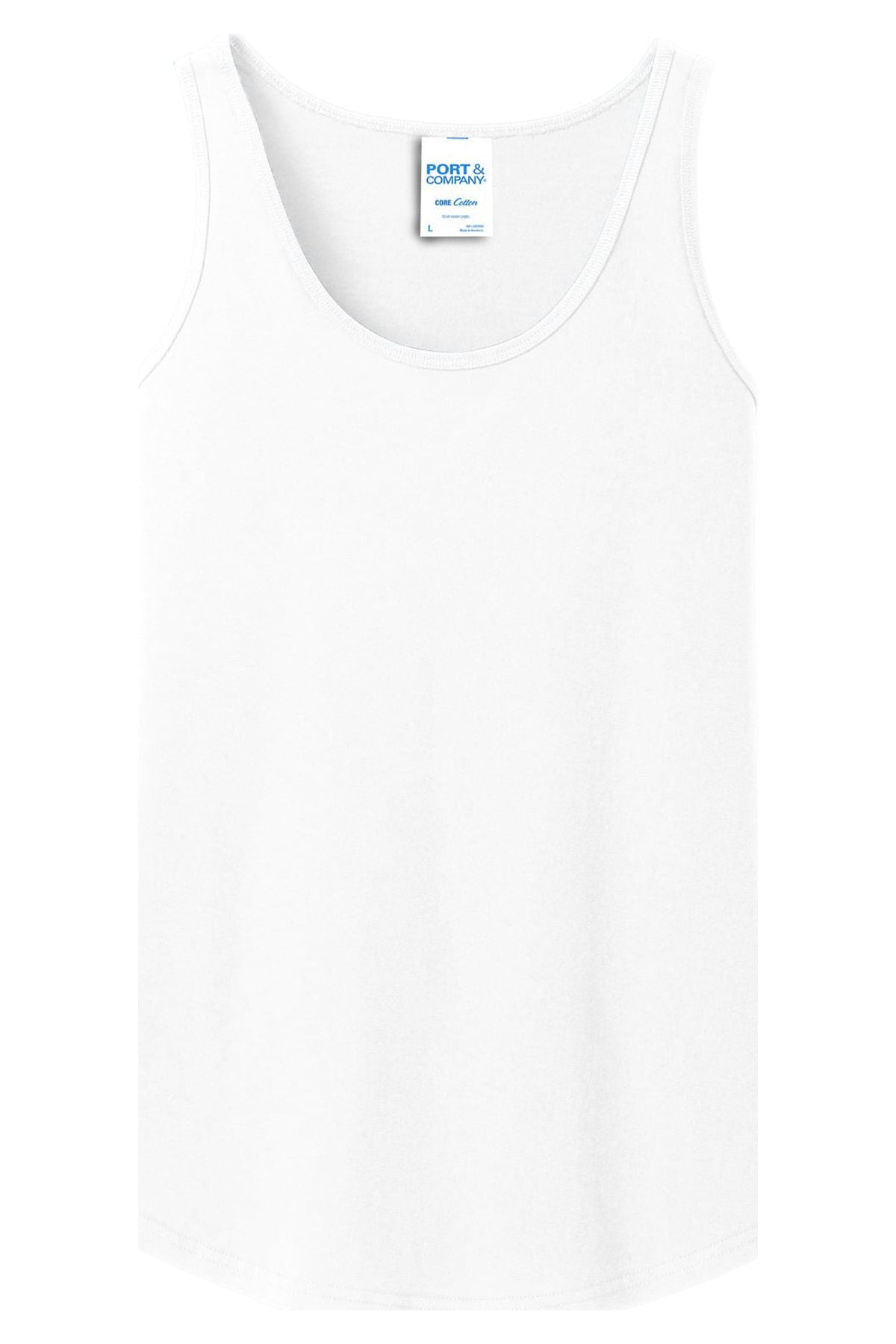 mpany Ladies Core Cotton Tank Top-S (White)