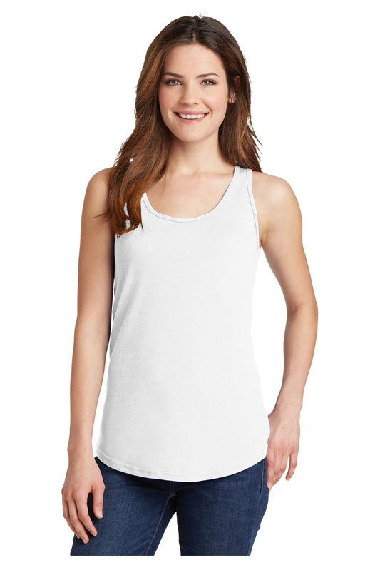 mpany Ladies Core Cotton Tank Top-S (White)