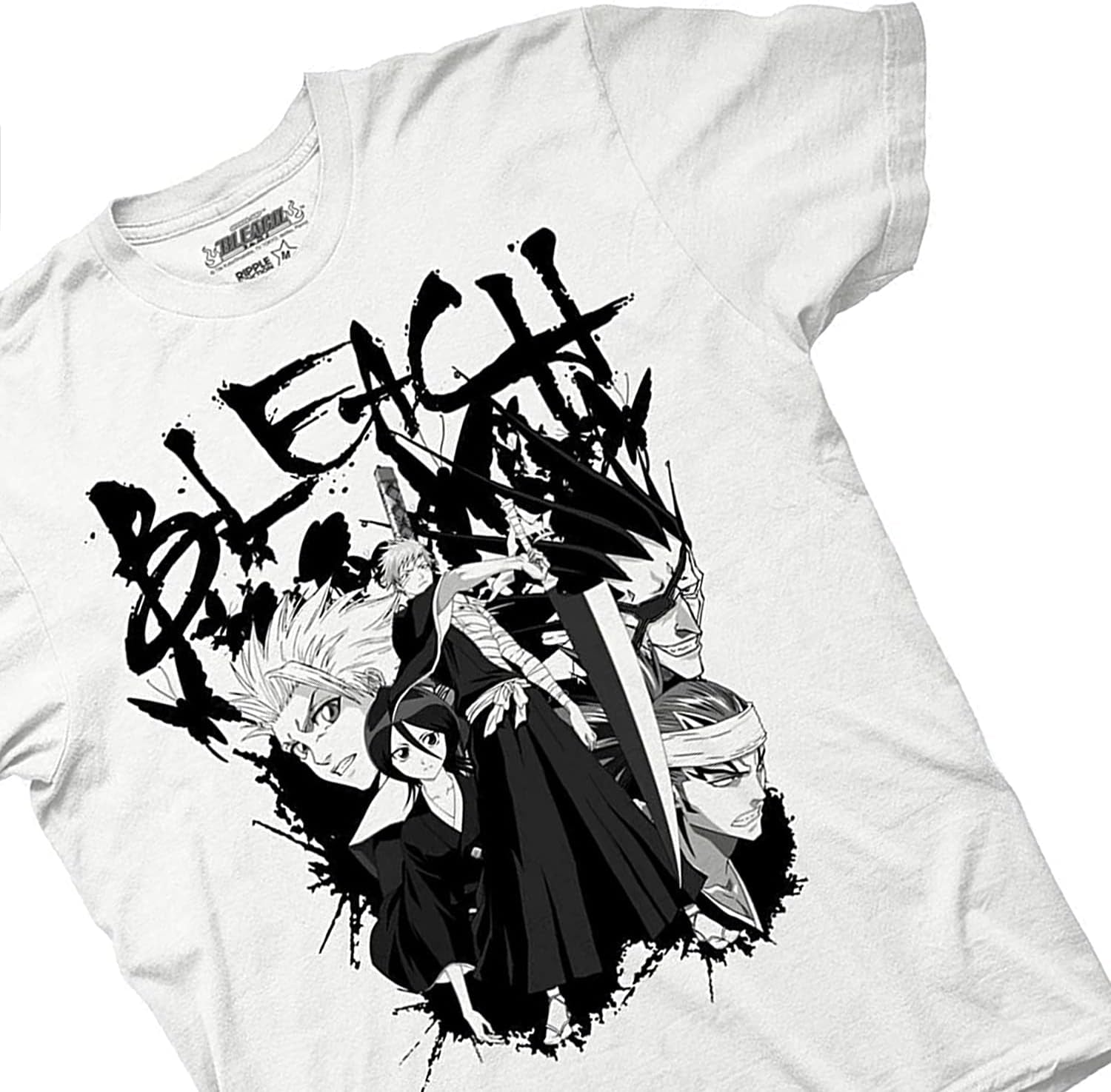 Mens Bleach Manga Anime T-Shirt - Bleach Ichigo Kurosaki Mens Fashion Shirt - Bleach Tee
