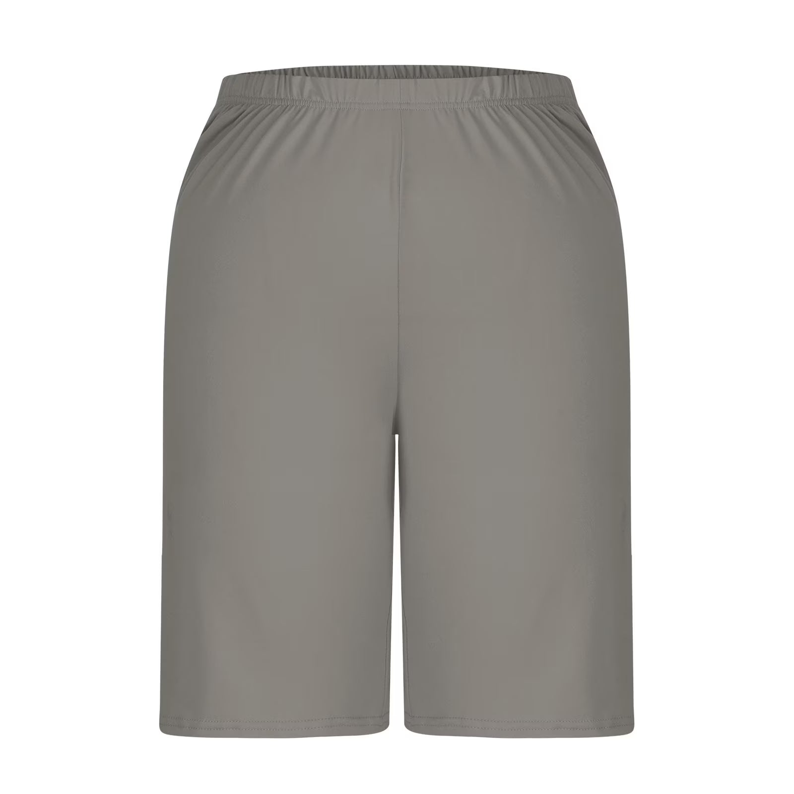 Women'S Bermuda Long Shorts with Pockets Elastic Waisted Knee Length Shorts for Women Walking Athletic Lounge