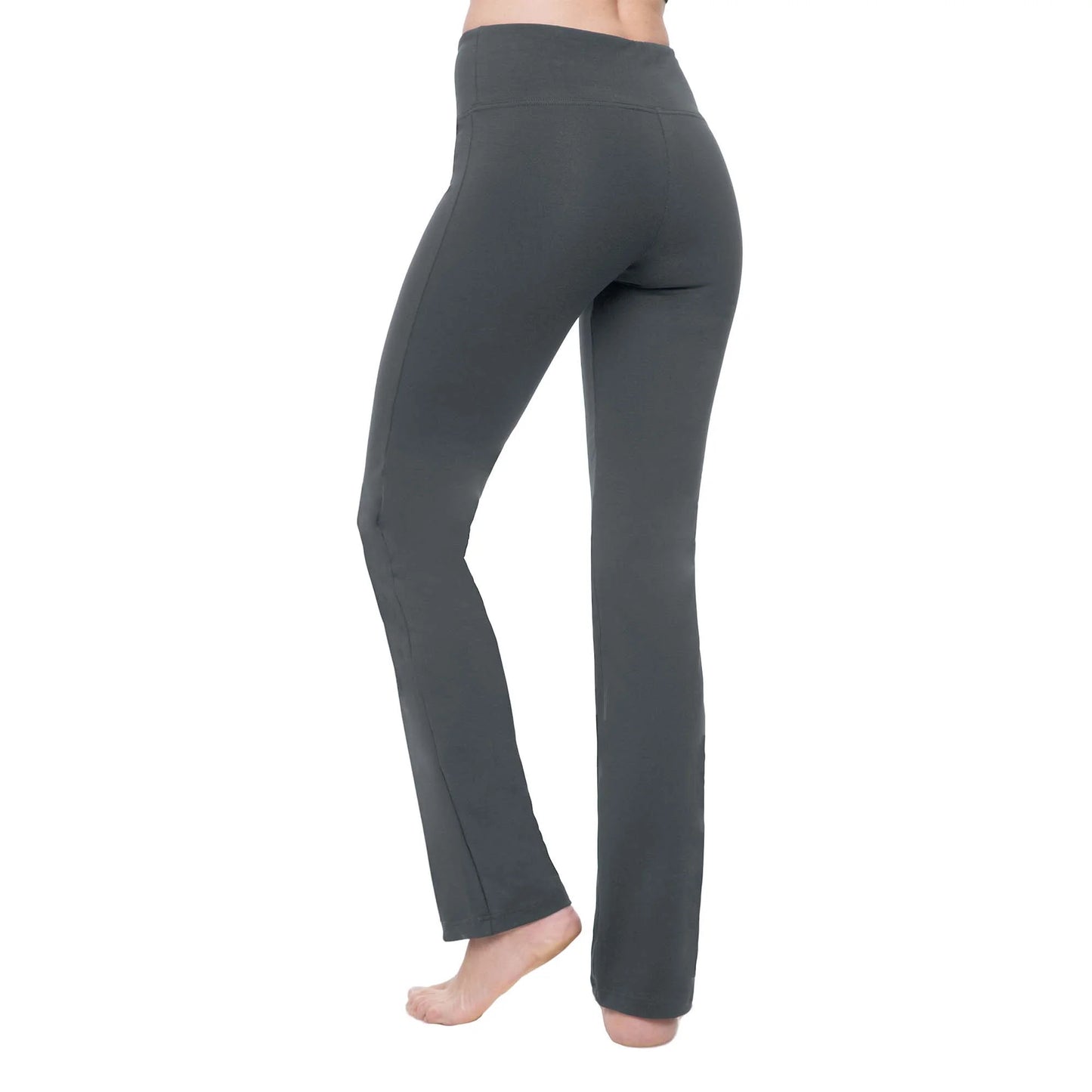 Straight Leg Yoga Pants for Women - High Waisted Workout Leggings